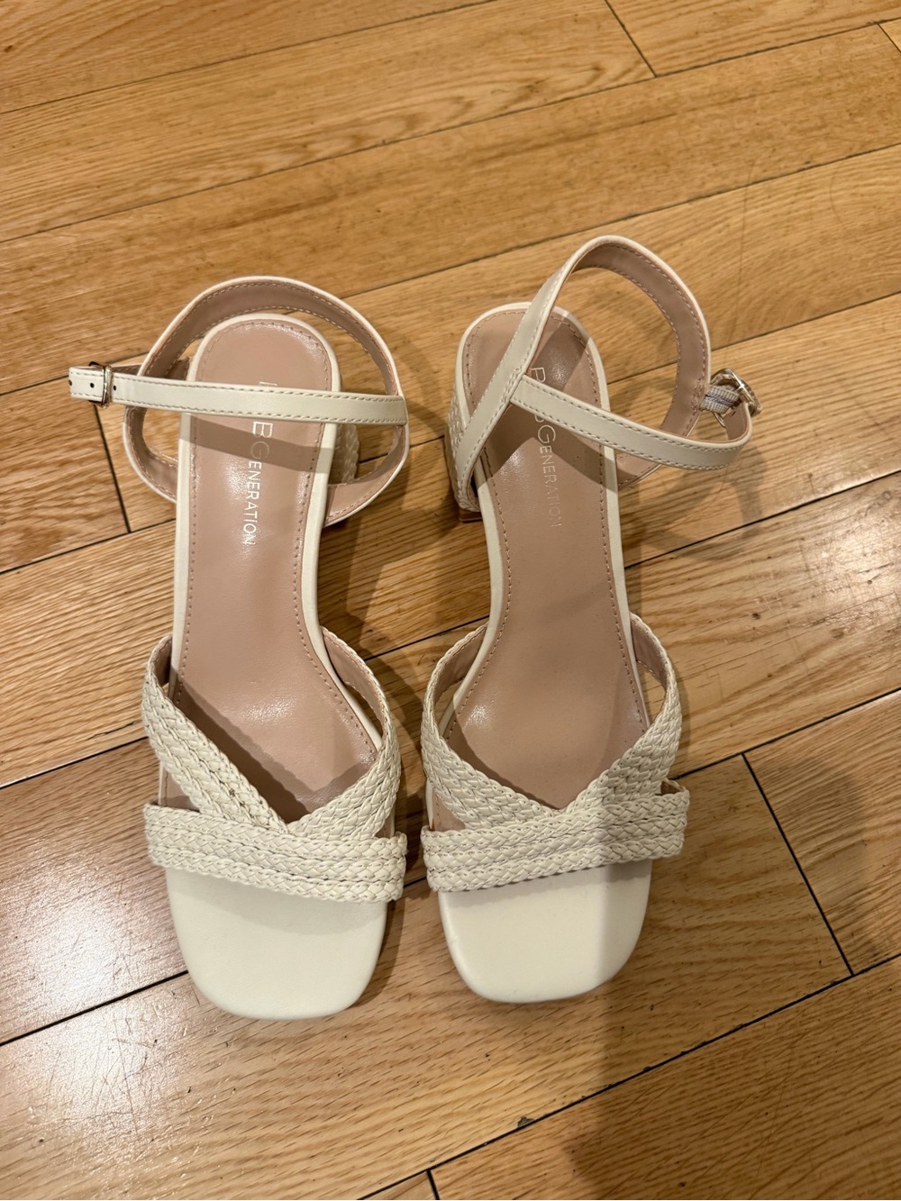 BCBGeneration Dahlia Braid Sandal (Women) cream 6.5